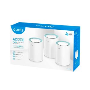 M1200 3-Pack AC1200 Whole Home Mesh WiFi System, 2.4GHz 5GHz - imagine 2